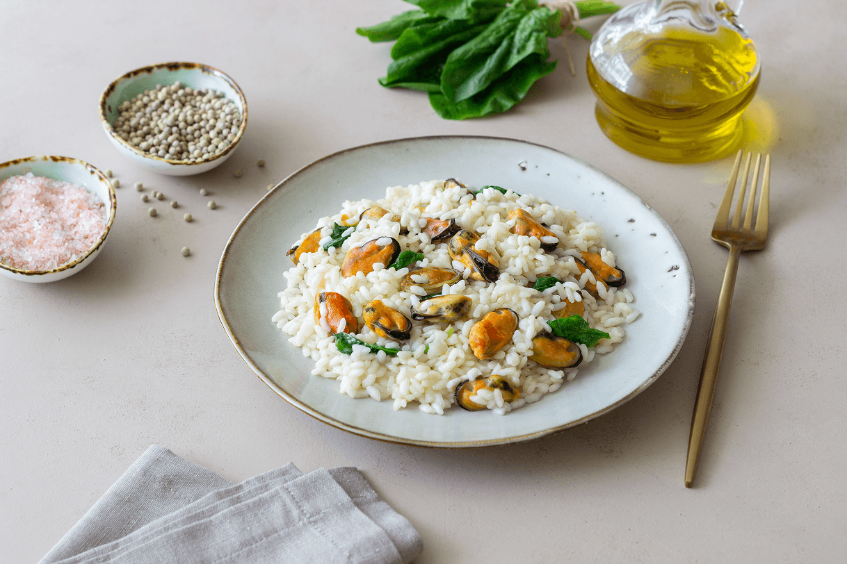 risotto-with-mussels-spinach-healthy-food-vegetarian-food